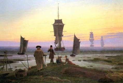 "Empat Masa Usia" - lukisan cat minyak pelukis realis-romantis Caspar David Friedriech